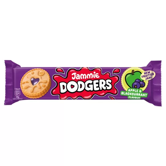 Burtons Jammie Dodgers Apple & Blackcurrant 140g (4.9oz) X 18