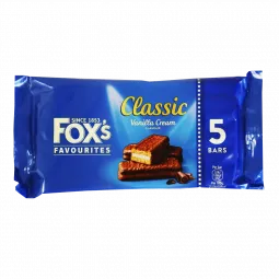 Fox's Classic Bar Vanilla Cream 5 Pack 125g (4.4oz) X 24