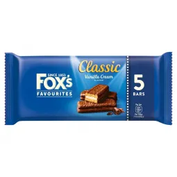 Fox's Classic Bar Vanilla Cream 5 Pack 125g (4.4oz) X 24