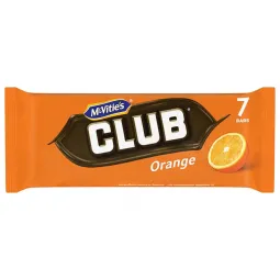 Mc Vities Club Orange 7 Pack PM 154g (5.4oz) X 12