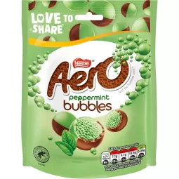 Aero Peppermint Bubbles Pouch 92g (3.2oz) X 8