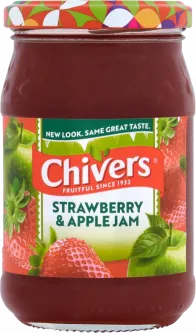 Chivers Strawberry & Apple 340g (12oz) X 12