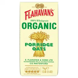 Flahavans Organic Oatmeal 1Kg (35.2oz) X 10