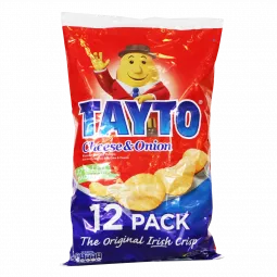 Tayto Cheese and Onion 12 Pack 300g (10.6oz) X 9
