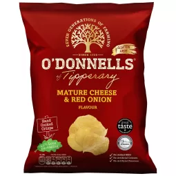 O' Donnells Cheese & Onion 125g (4.4oz) X 12