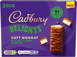 Delights Hazelnut & Carmel 5 Pk 110g (3.9oz) 9 Cnt