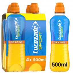 Lucozade Sport Orange 4Pk 500ml (16.9fl oz) X 6