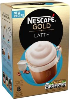 Nescafe Gold Latte Sachets  124g (4.4oz) X 6