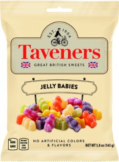 Taveners Jelly Babies 165g (5.8oz) X 12
