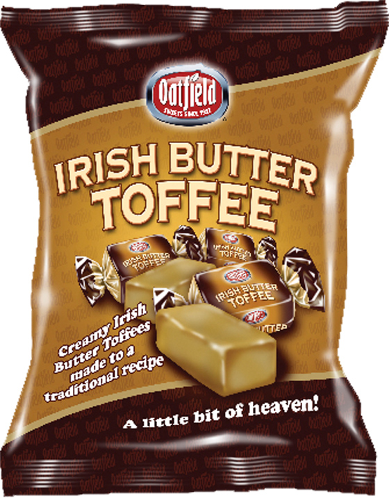Oatfield Irish Butter Toffee Bags 150g (5.3oz) X 15 Food Ireland Wholesale