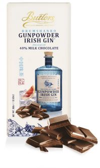 Butlers Gunpowder Gin Milk Chocolate  Bar 100g (3.5oz) X 10