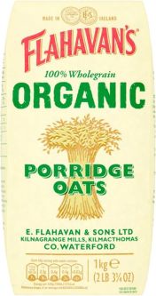 Flahavans Organic Oatmeal 1Kg (35.2oz) X 15