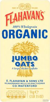 Flahavans Organic Jumbo Oats 1Kg (35.2oz) X 10