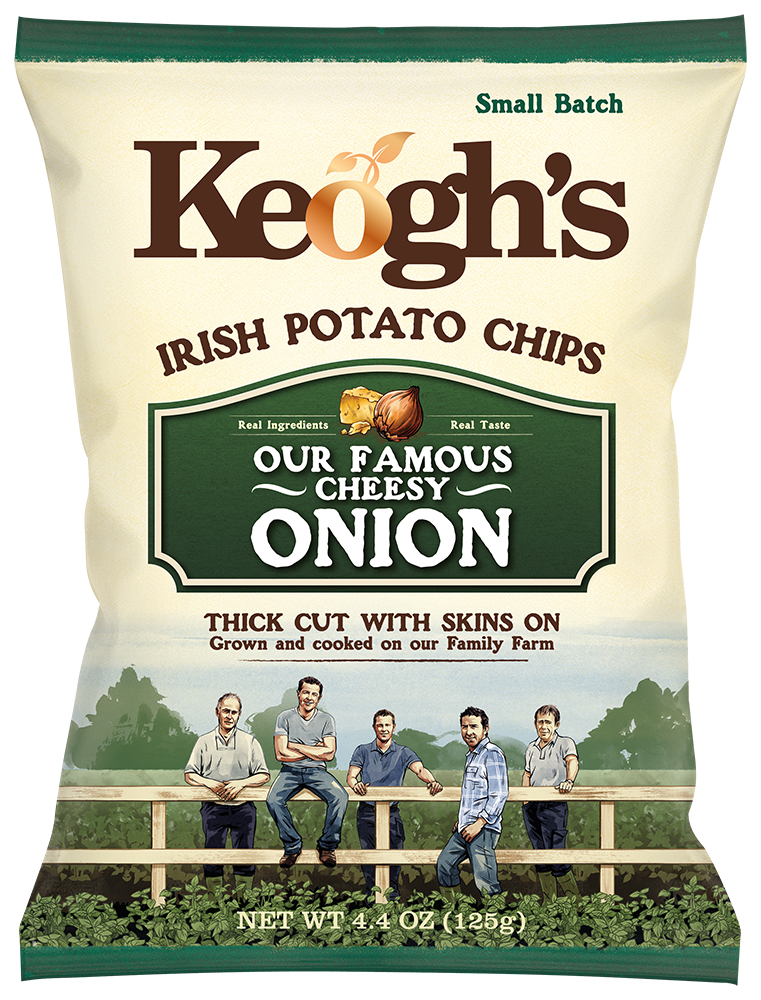Keoghs Dubliner Cheese & Onion 125g (4.4oz) X 12 Food Ireland Wholesale
