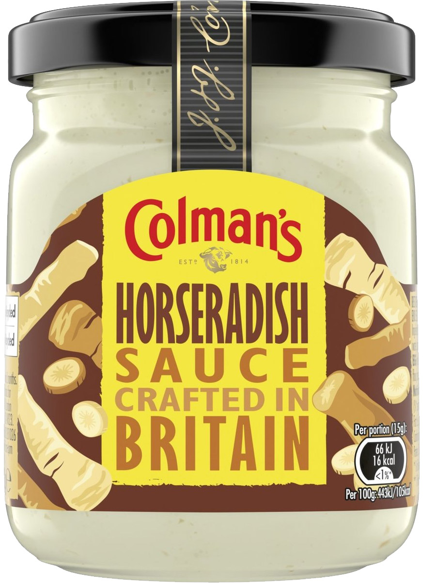Colman's Horseradish Sauce 136g (4.8oz) X 8 Food Ireland Wholesale