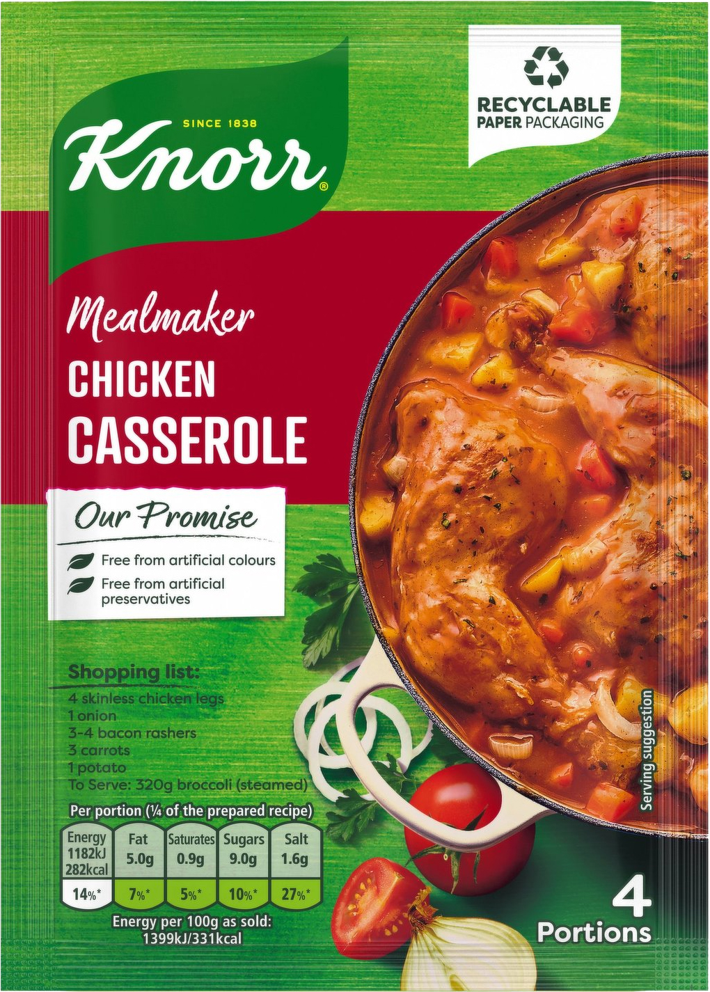 Knorr Chicken Casserole 48g (1.7oz) X 16 Food Ireland Wholesale