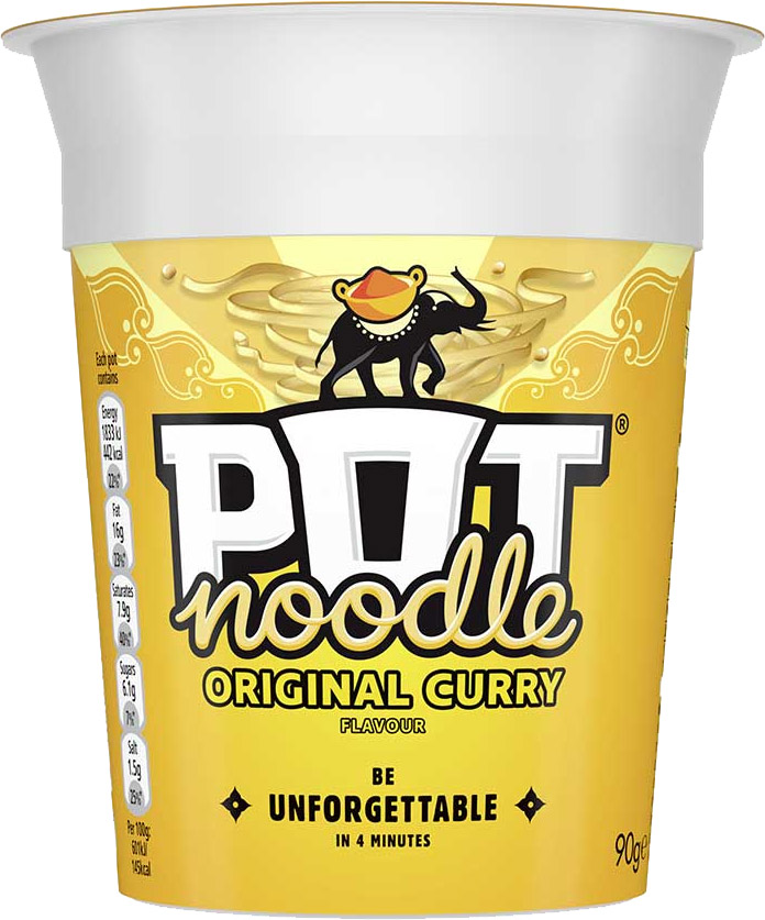 Sale-Pot Noodles Spicy Curry 90g (3.2oz) X 12: Food Ireland Wholesale
