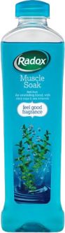 Radox Bath Muscle Soak (Blue) 500ml (17.6fl oz) X 6