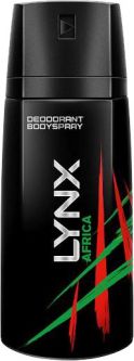 Lynx Africa Body Spray  200ml (7fl oz) X 6