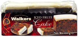 Walkers Iced Fruit Cake 450g (15.9oz) X 12