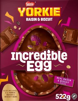 Yorkie Raisin & Biscuit Incredible Egg 388g (13.7oz) X 4
