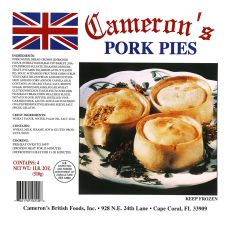 Cameron's Pork Pie 4 Pk  510g (18oz) X 12