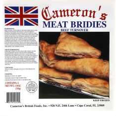 Cameron's Meat Bridies 4 Pk  310g (10.9oz) X 12