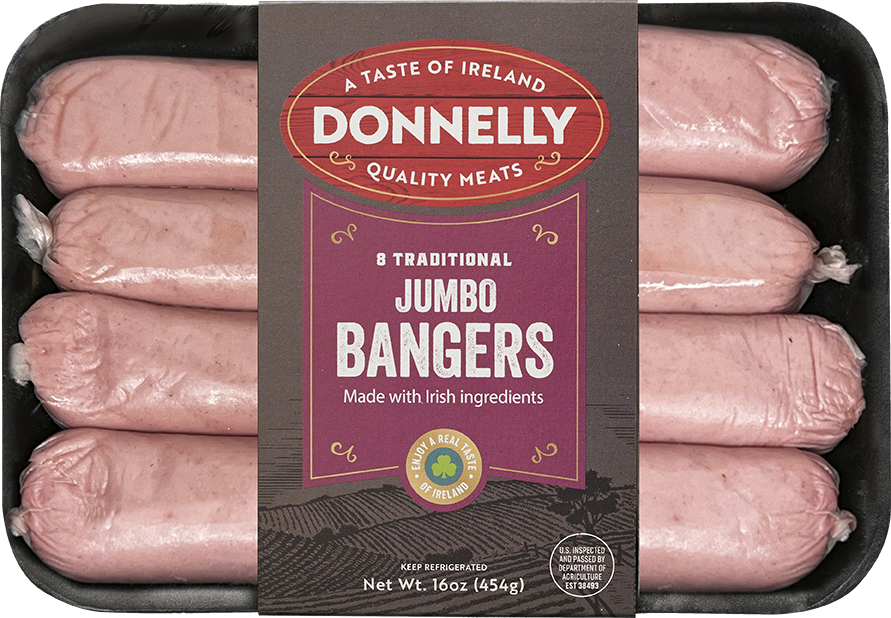 Donnelly Jumbo Sausage 454g (16oz) X 10 Food Ireland Wholesale